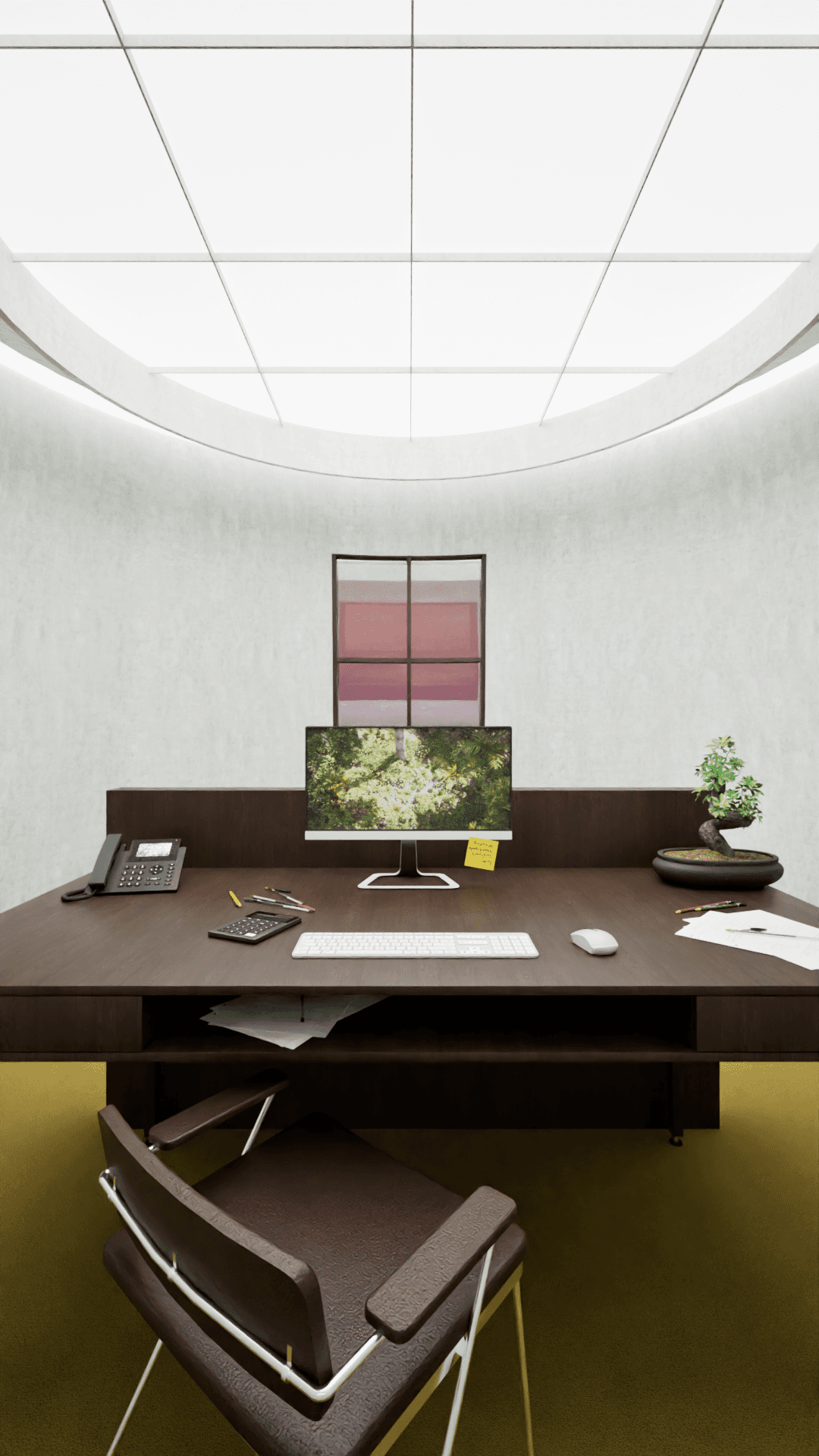 a japanese style building with a japanese roof and trees around it