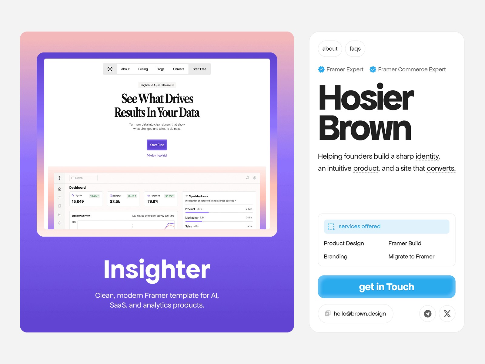 Hosier — 现代动效创意机构官网设计灵感
