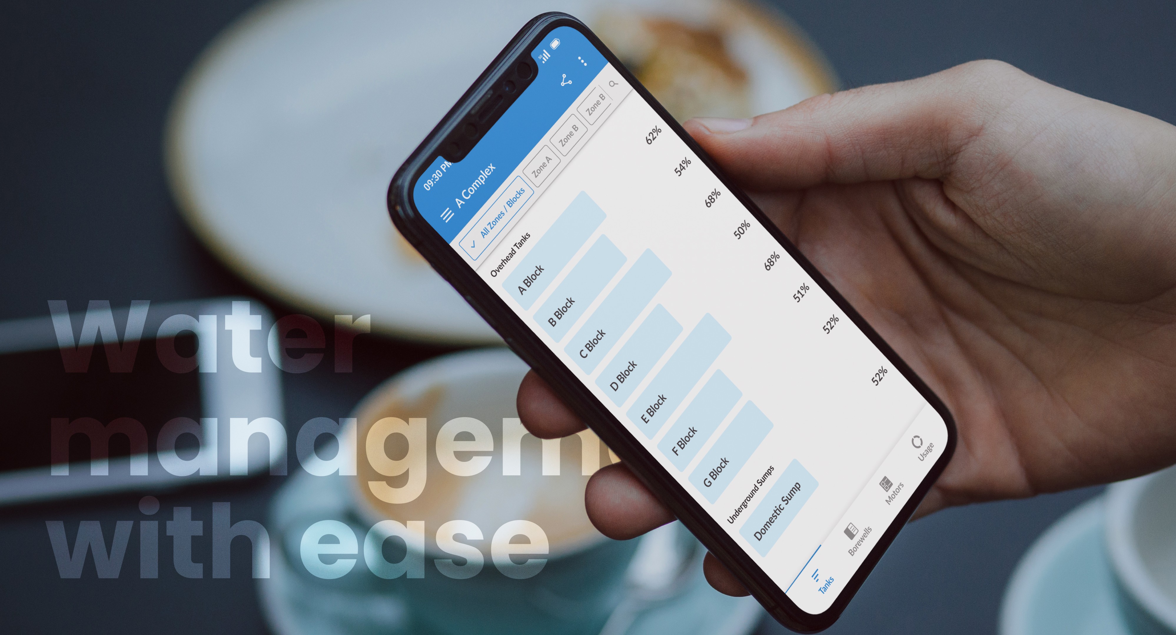 Waltr application home screen
