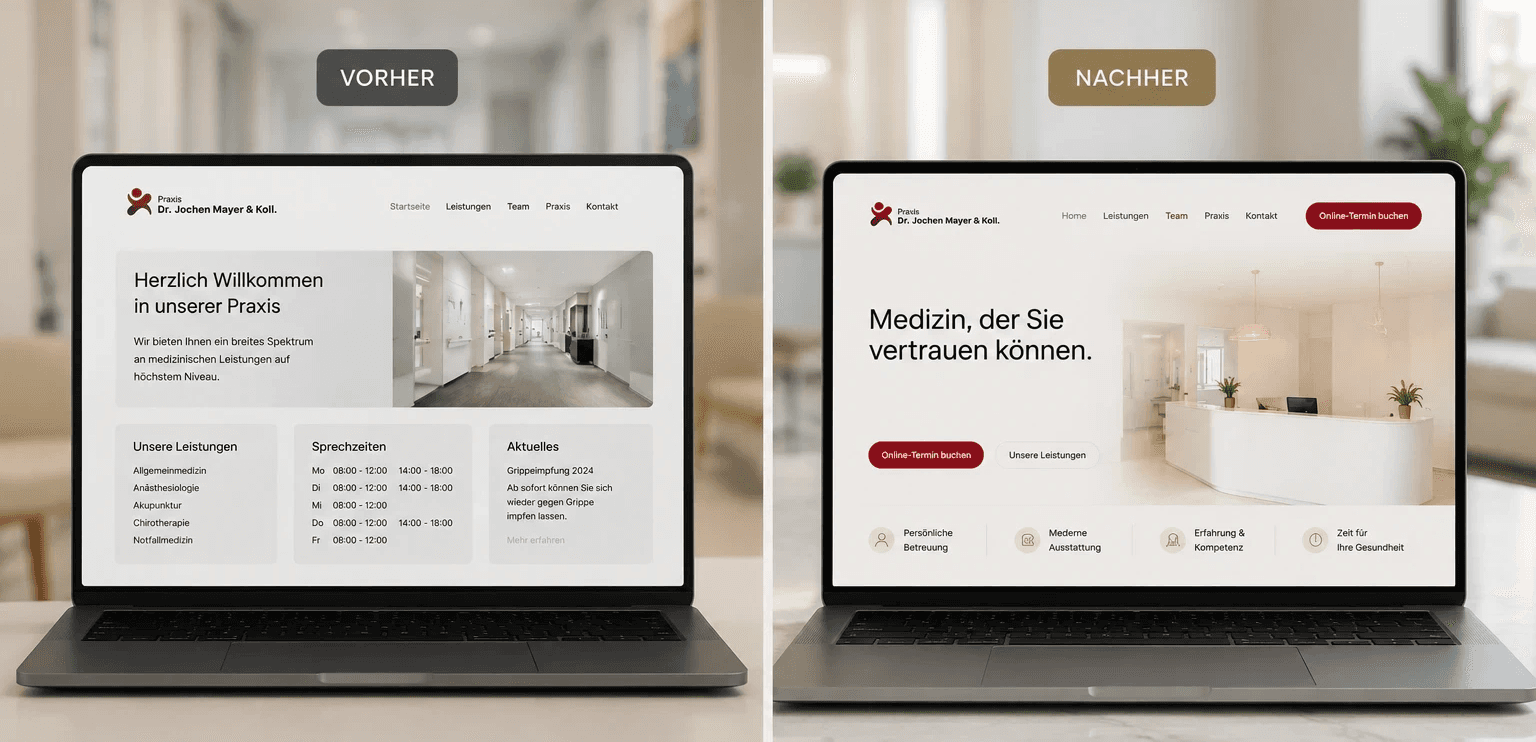 Premium dermatology website design for a private healthcare clinic