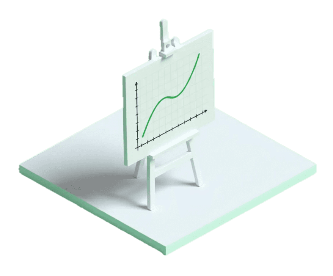 An isometric 3D illustration of the financial district of a large city