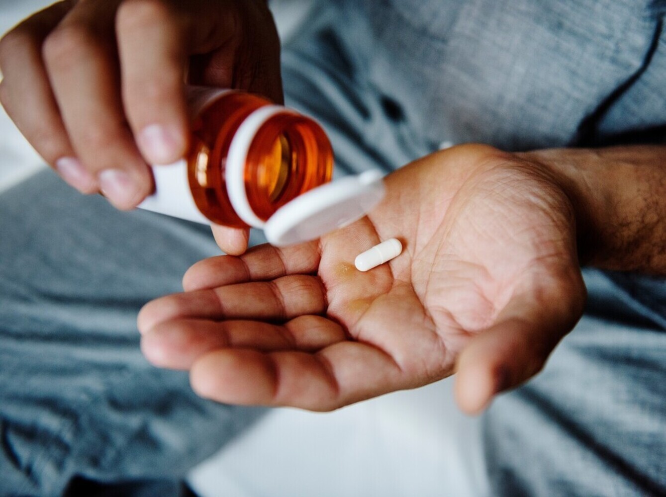 man taking combination meds to help with weight loss