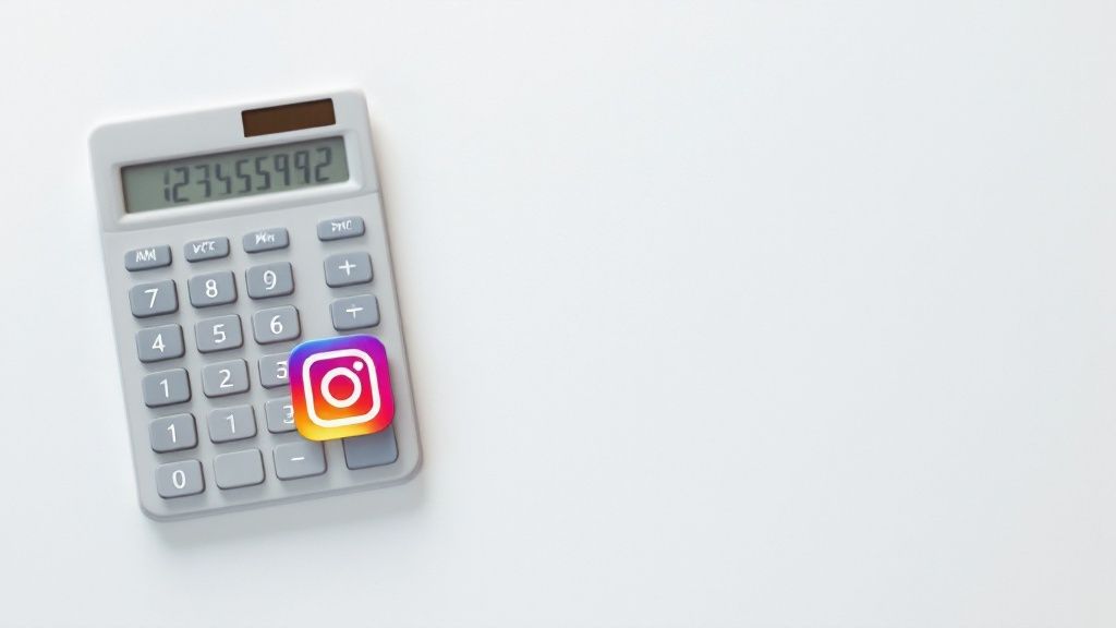 A close-up of a calculator and a pen on top of a business report showing charts and graphs.