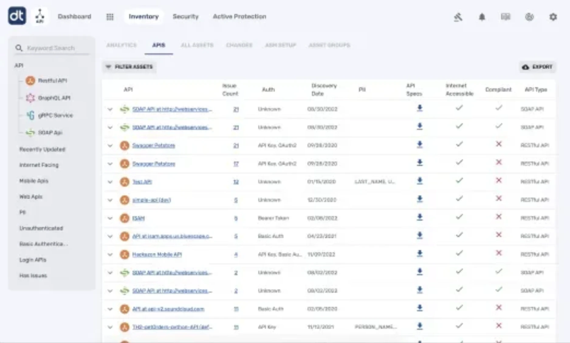 Data Theorem Dashboard