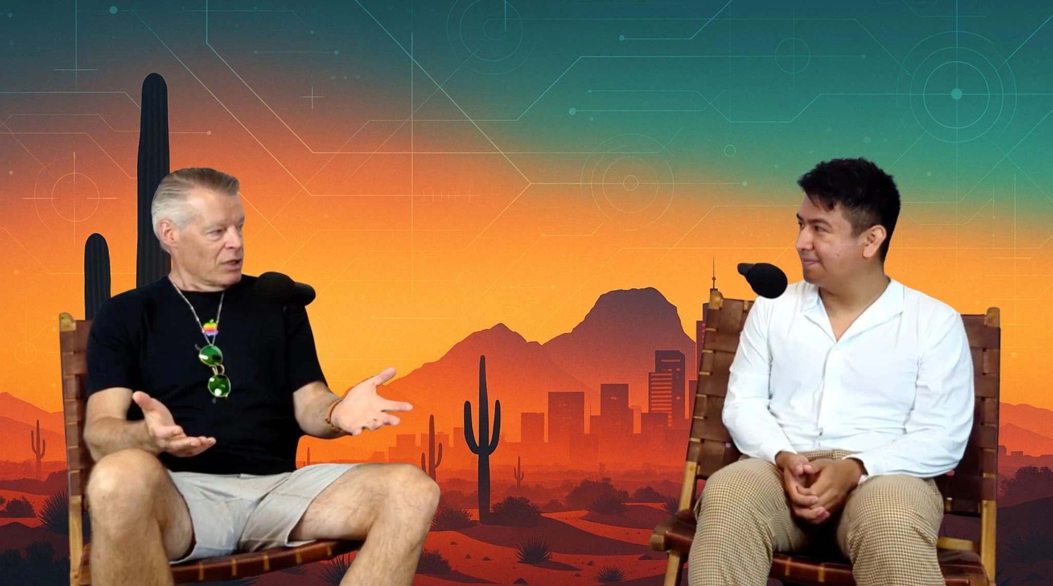 a black and white living room with a large tv