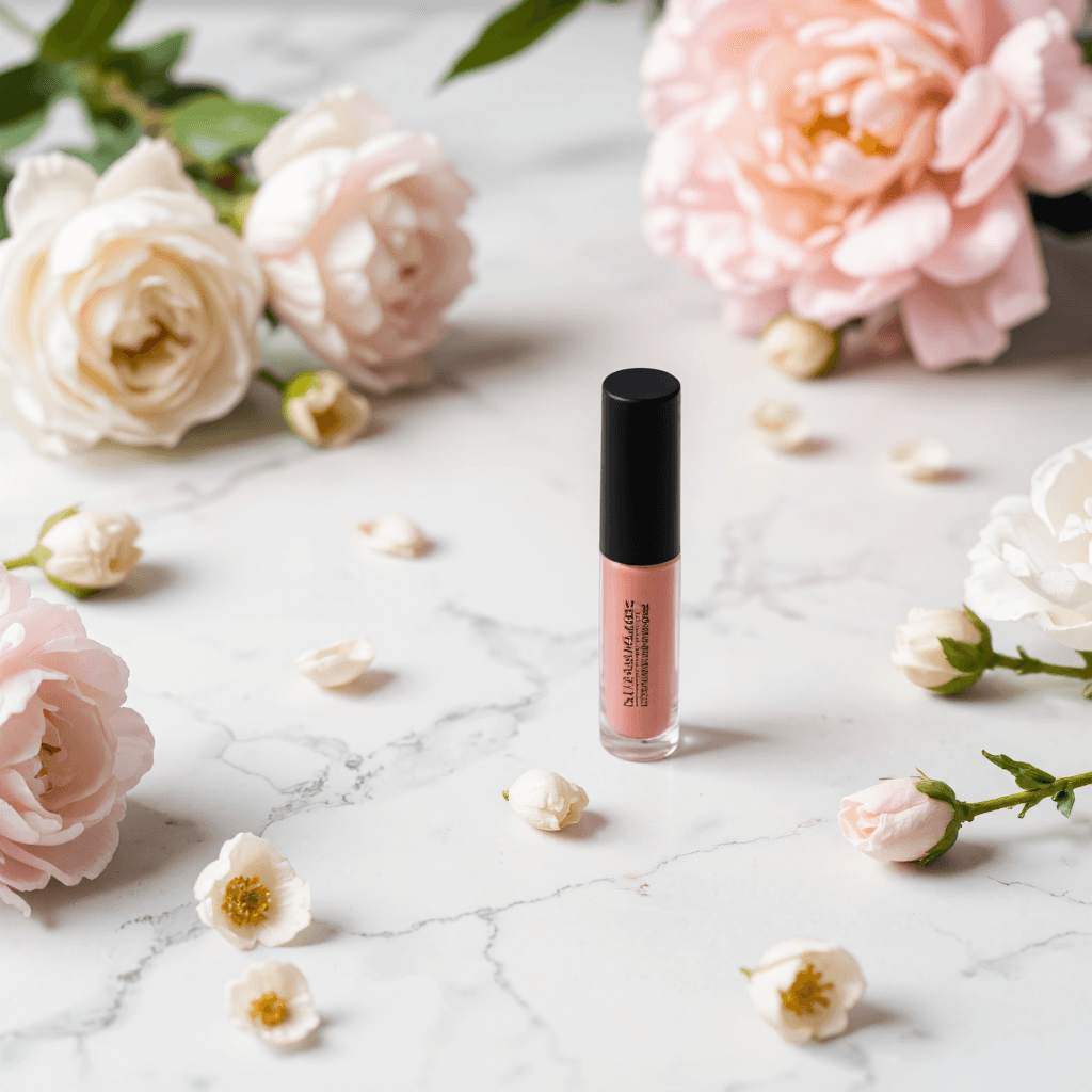 product photography of lip gloss