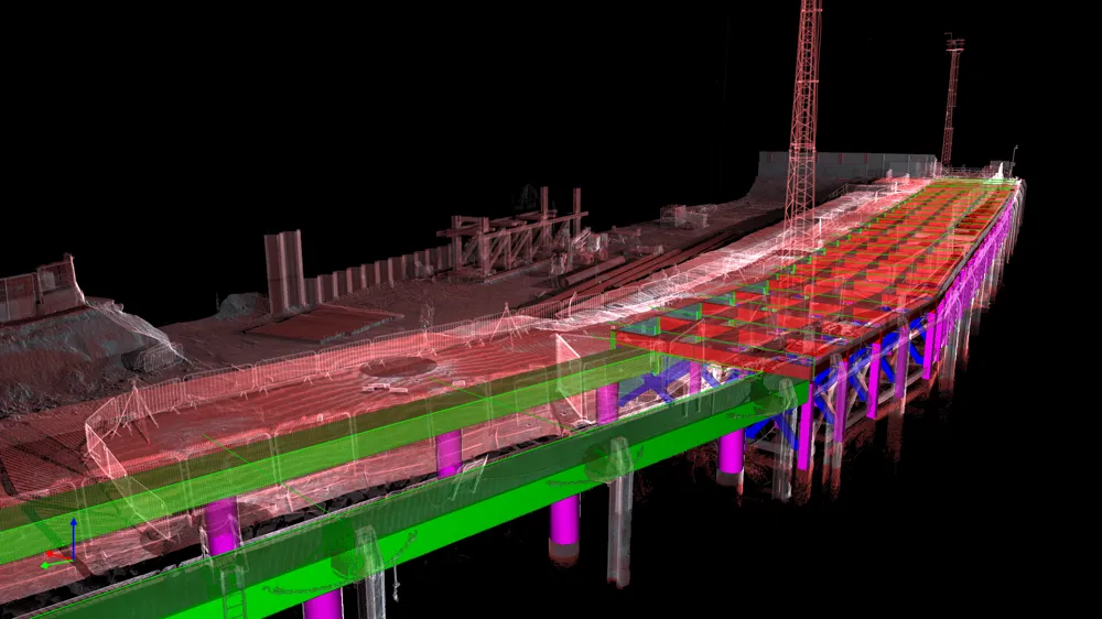 creekmouth wharf scan to bim cad model