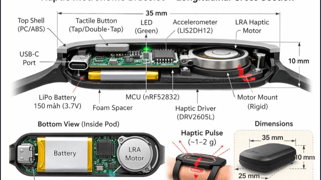 Artist concept of the haptic metronome idea