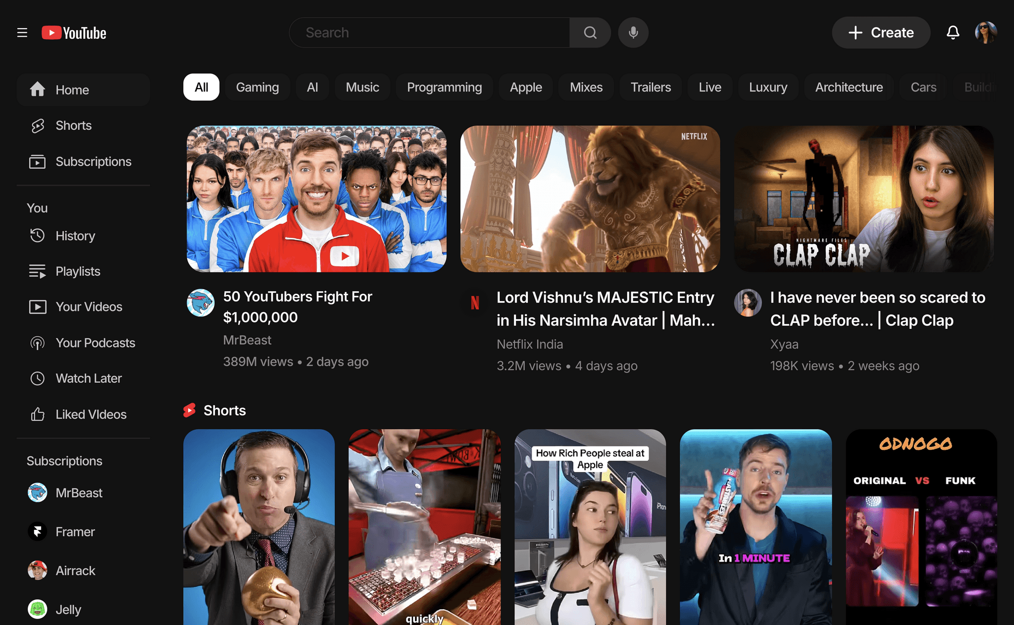 YouTube Mockup