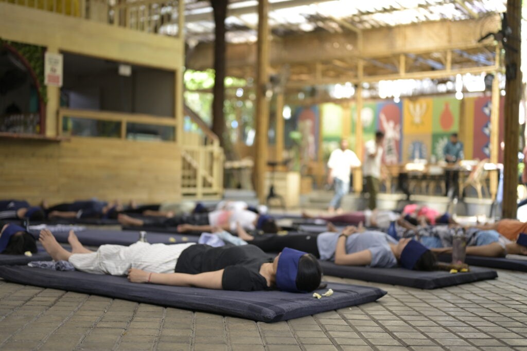 Open-air immersive sound meditation and wellness experience at High Spirits Pune