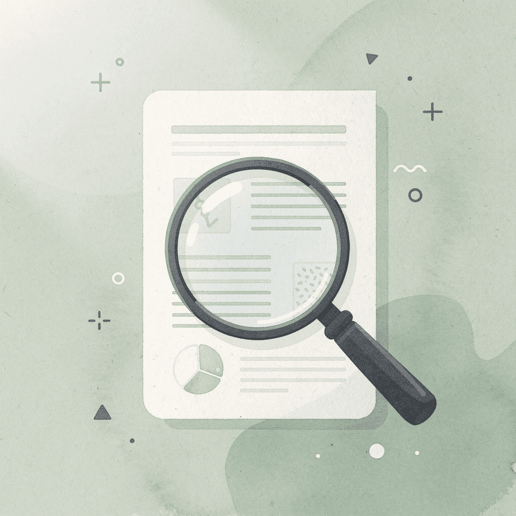 Scene of a magnifying glass examining claim app platforms to illustrate careful comparison