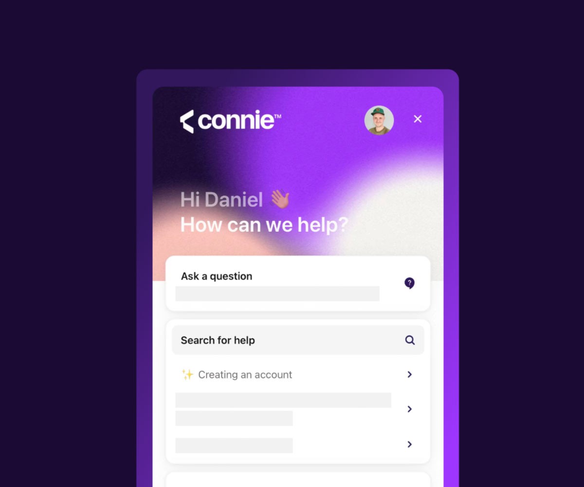 Connie In App Chat & Support