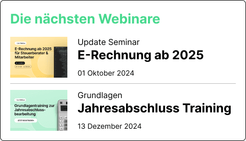 Live Webinare Steuerberater Weiterbildung