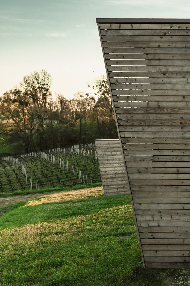 Chateau Puynard vineyard cabins design and architecture by S+Co and Corr Cabins
