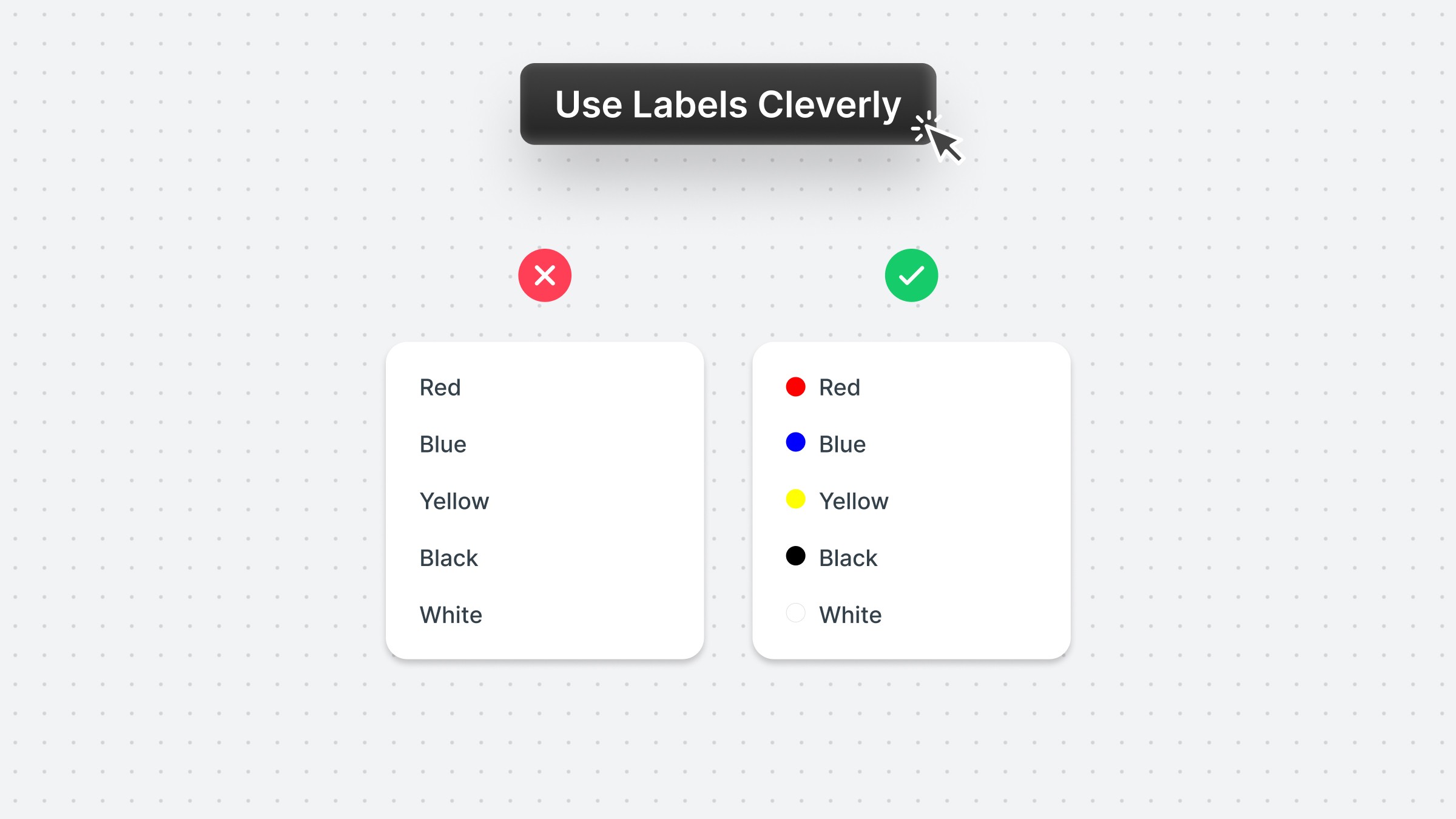 Use Labels Cleverly 2