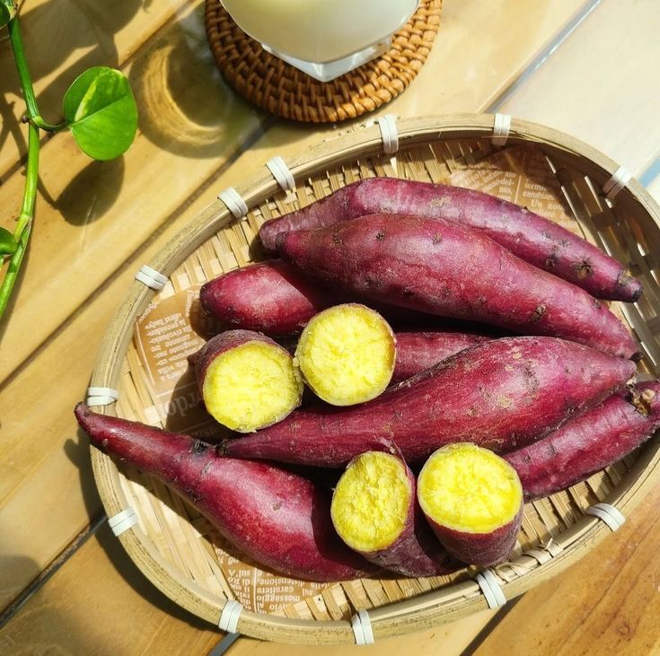 Fresh organic sweet potatoes harvested by local farmers