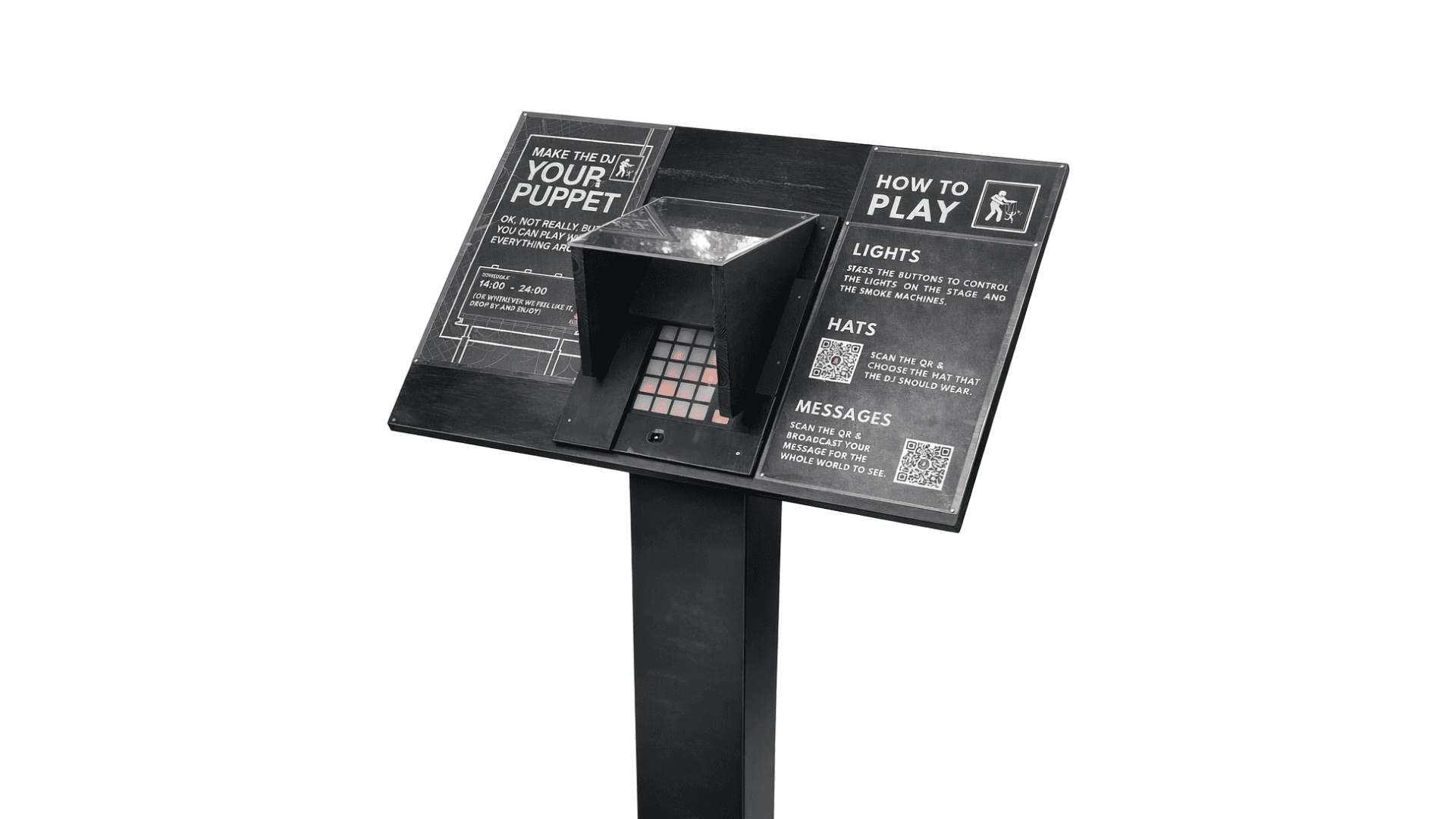 Panou de control interactiv Burn pentru lumini și efecte de fum