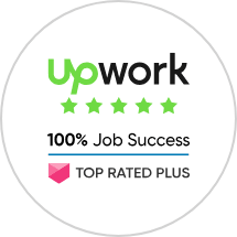 upwork top rated plus badge