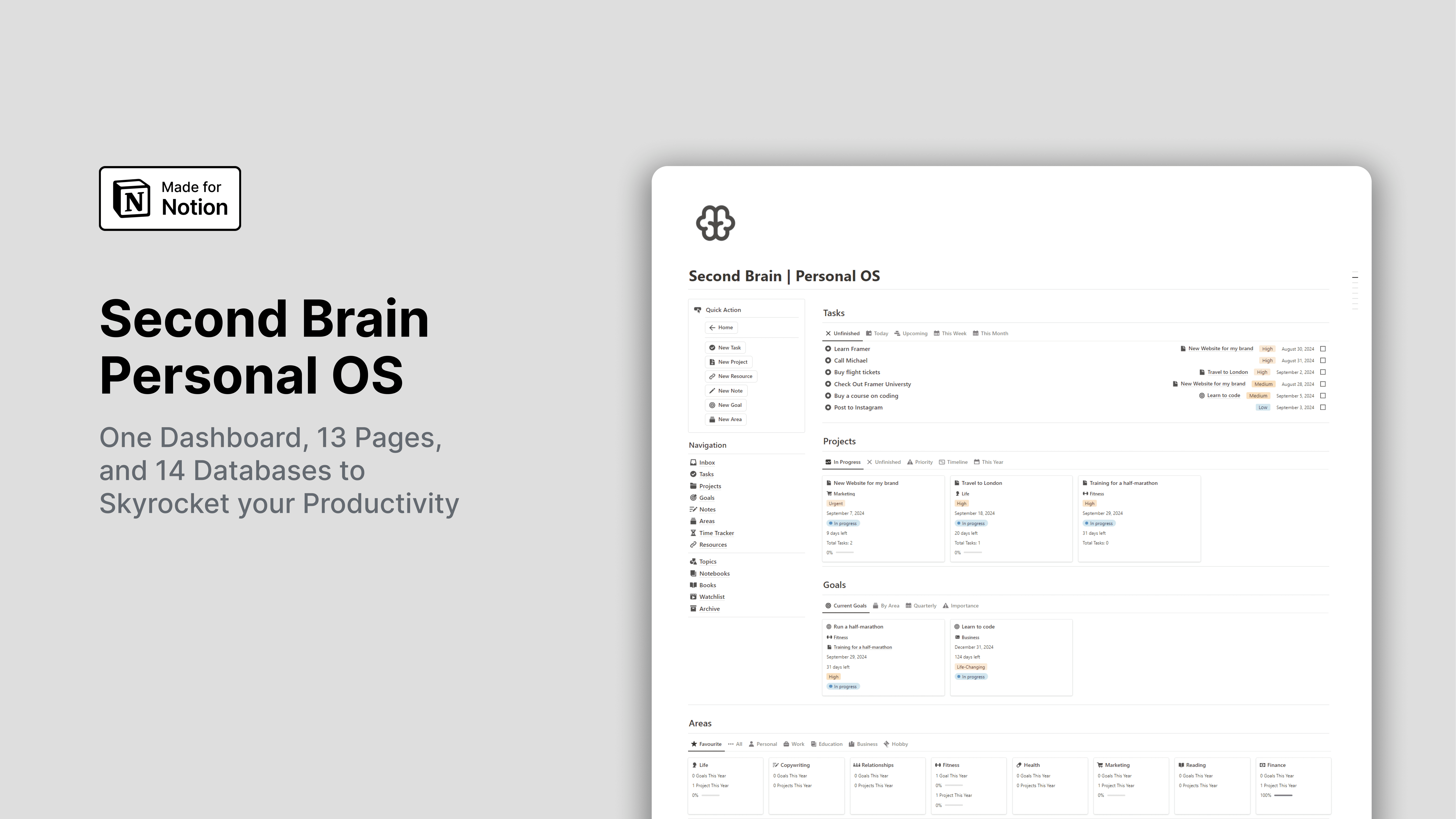 Notion Second Brain - Personal OS