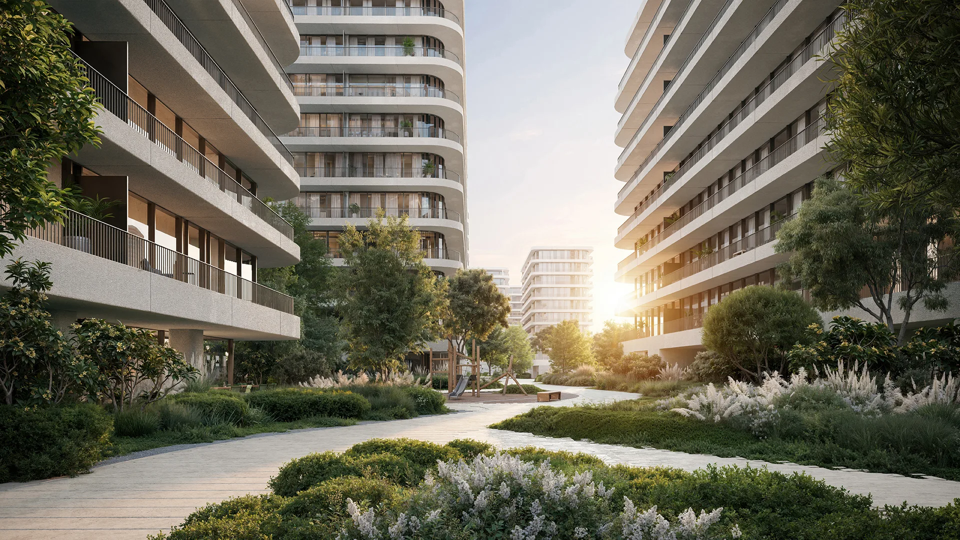 Eden House The Park residences on Dubai Water Canal