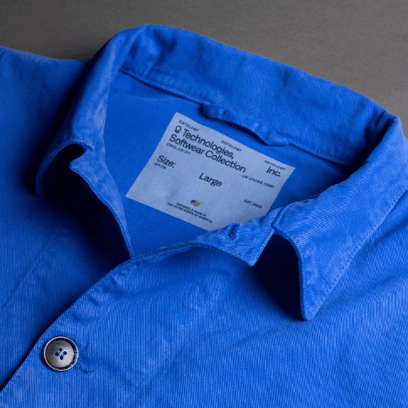 A blue shirt with a label

AI-generated content may be incorrect.