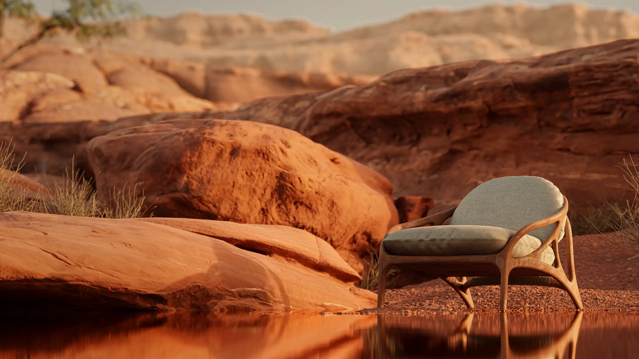 Morpho Red Desert collection Vime outdoor chair