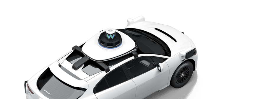 Waymo's 5th-generation autonomous vehicle with roof-mounted lidar sensor array -- Source: Waymo