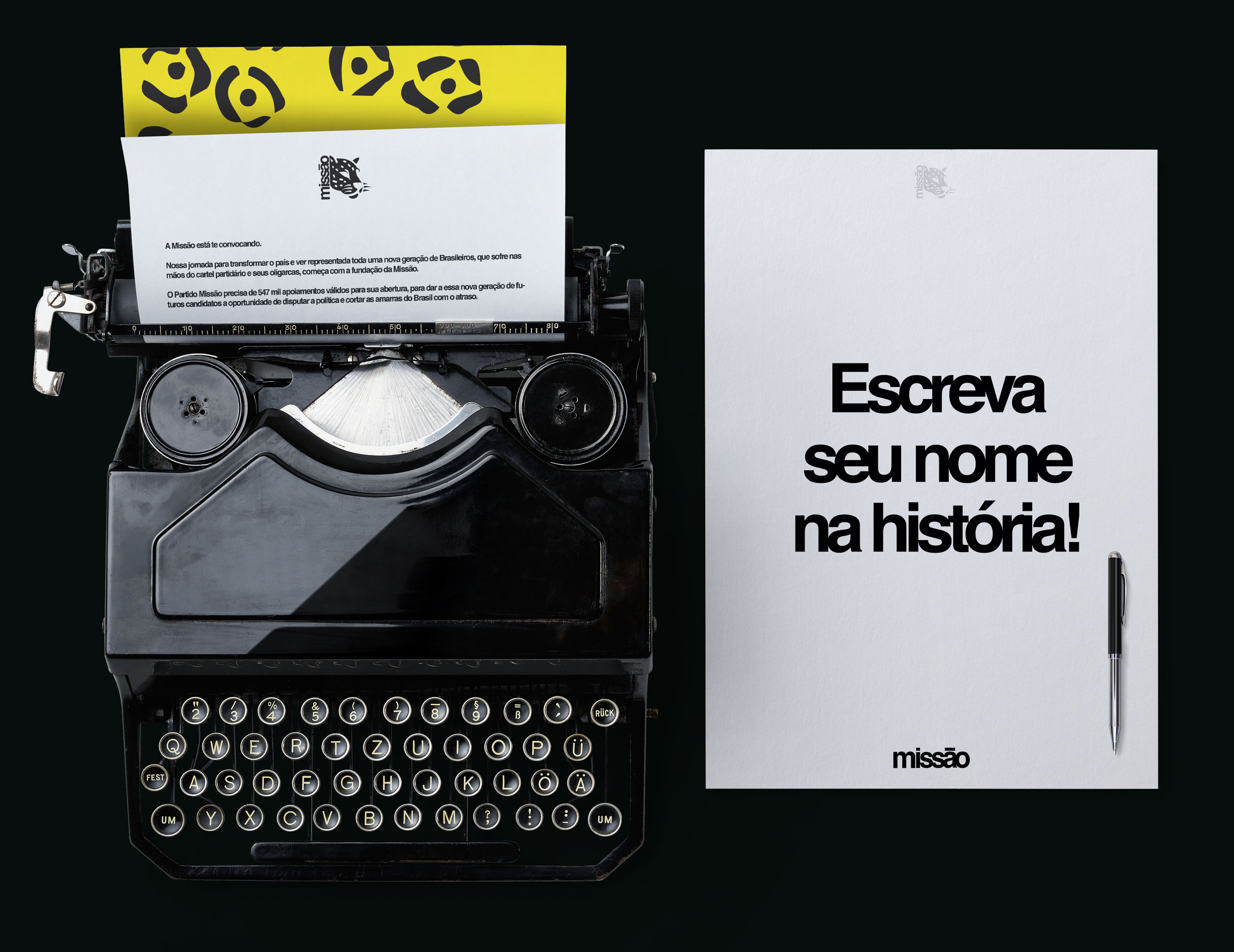 escreva seu nome na história