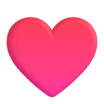 A bright pink heart emoji against a simple background, symbolizing love and affection.