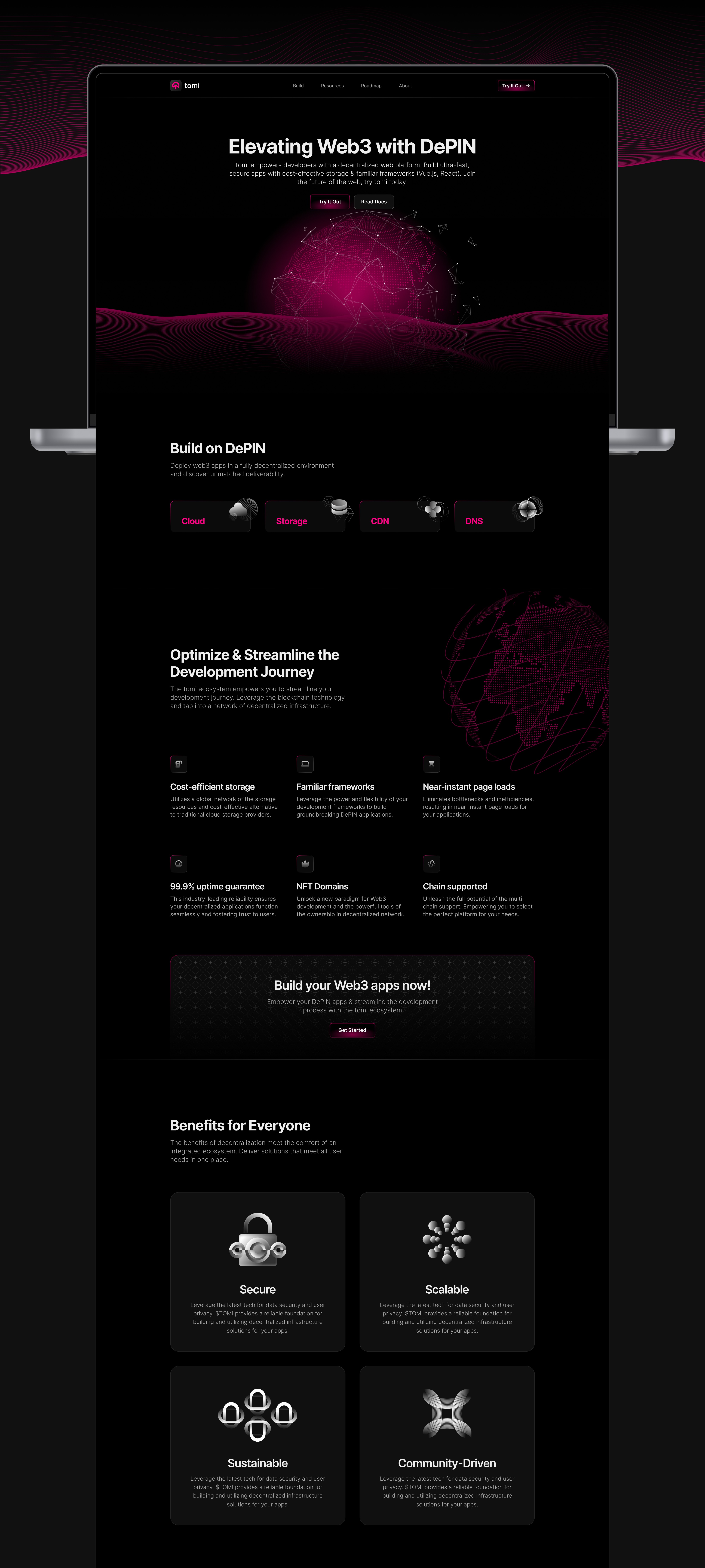 Tomi Website Full Preview