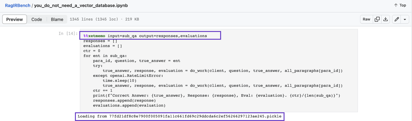 cache jupyter notebook cells