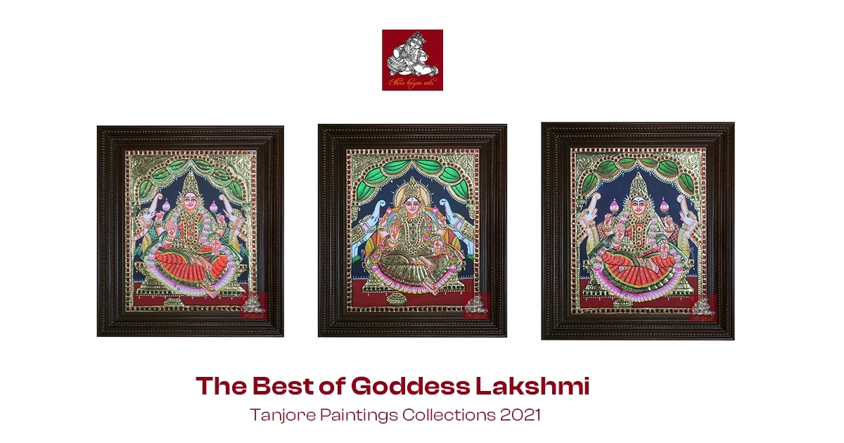 lakshmi tanjore paintings