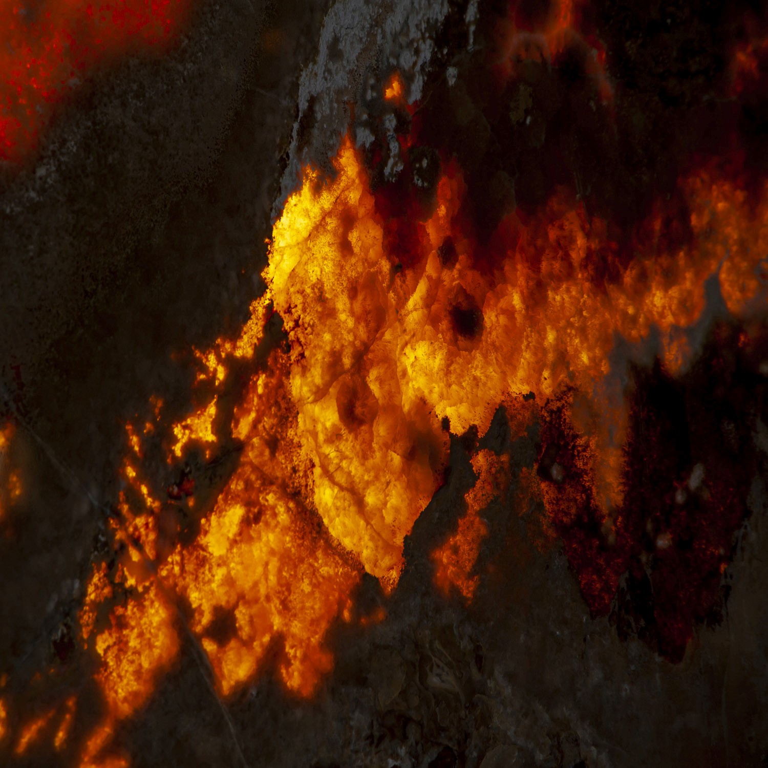 Warme Cappuccino Onyx Oberfläche poliert