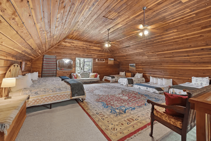 Cozy firelit retreat evening