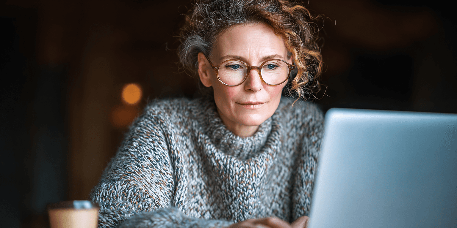 a senior looking for in-home care online