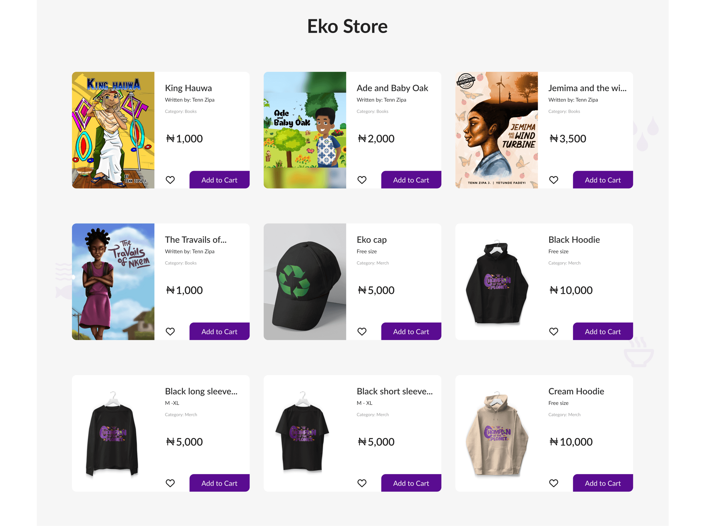 Eko book/merchandise store