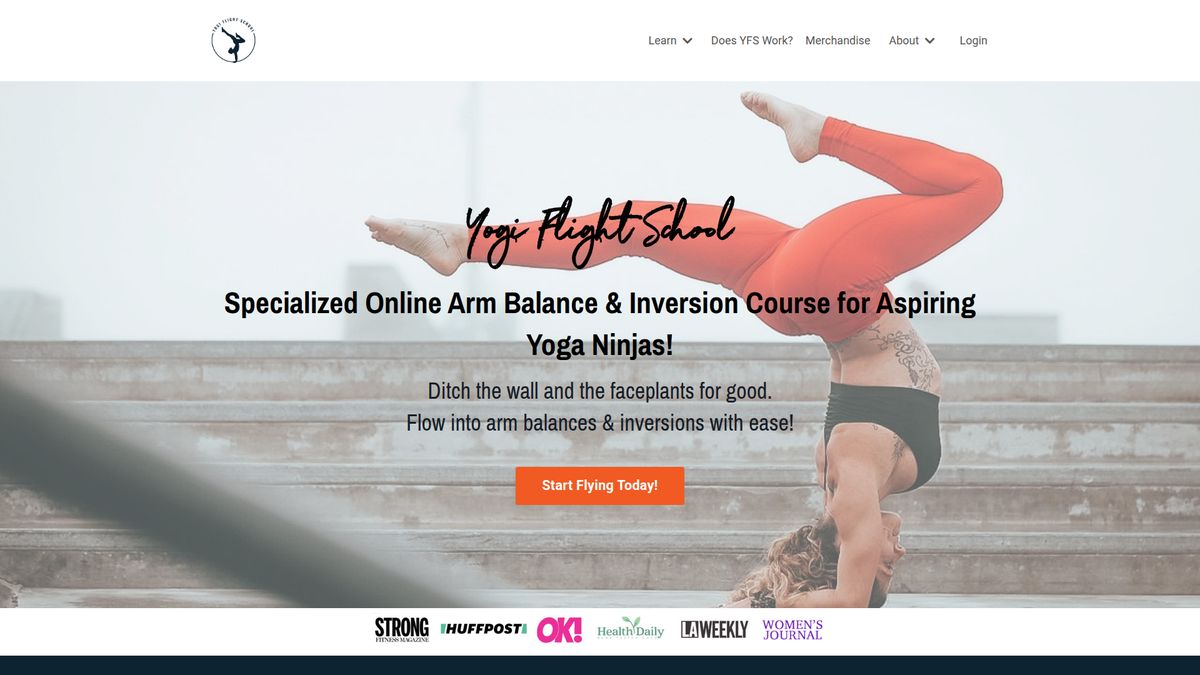 Yogi Flight School website