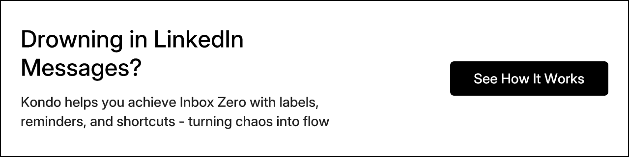 Drowning in LinkedIn Messages?