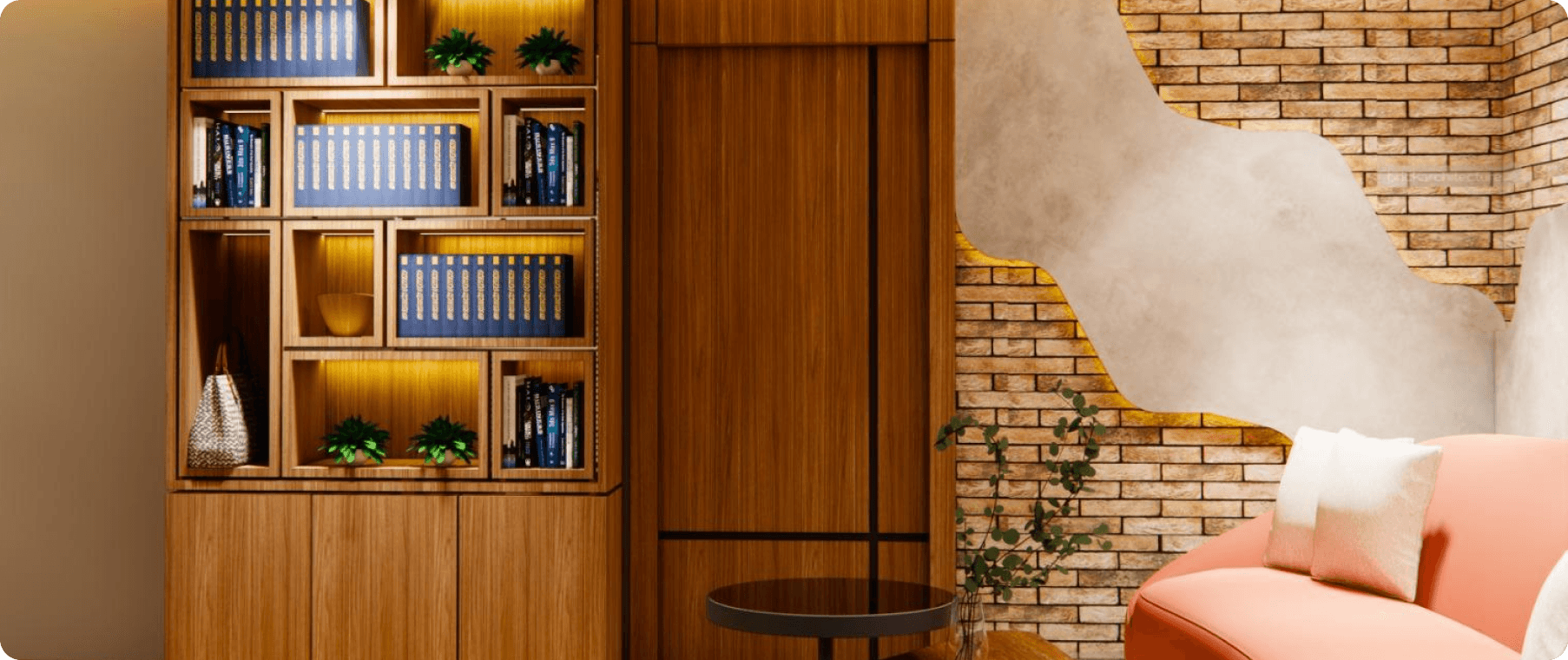 An office design and visualization of the head office of Shree Geeta Gears Manufacturers.