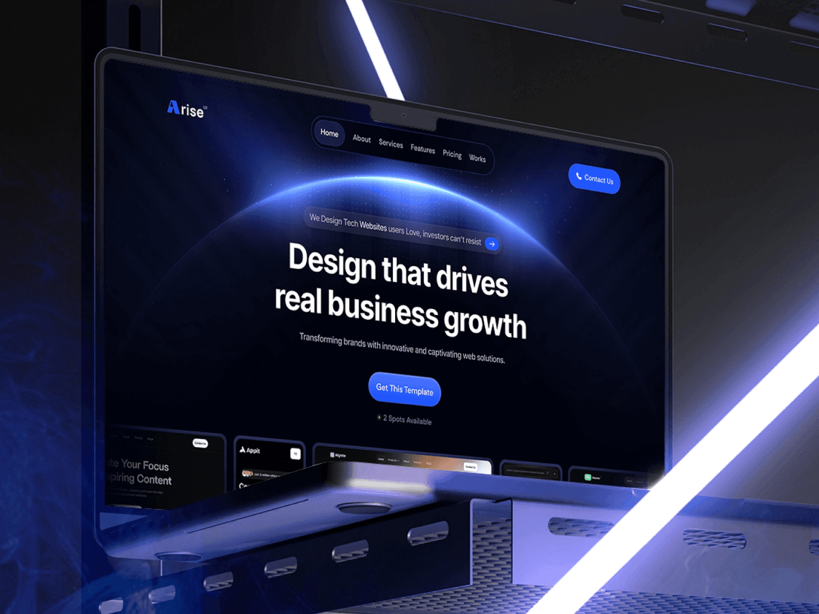Arise framer template