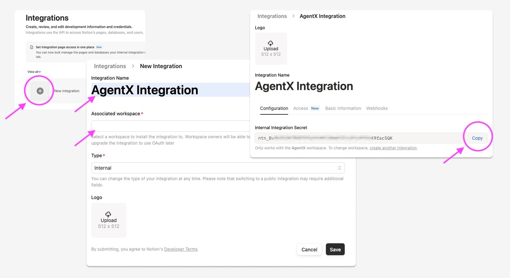 image 4 - Create Notion API token