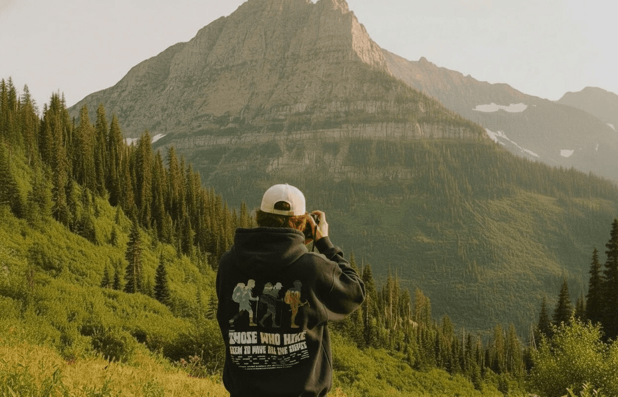 Female cowgirl in white crop top and underwear stands next to a horse