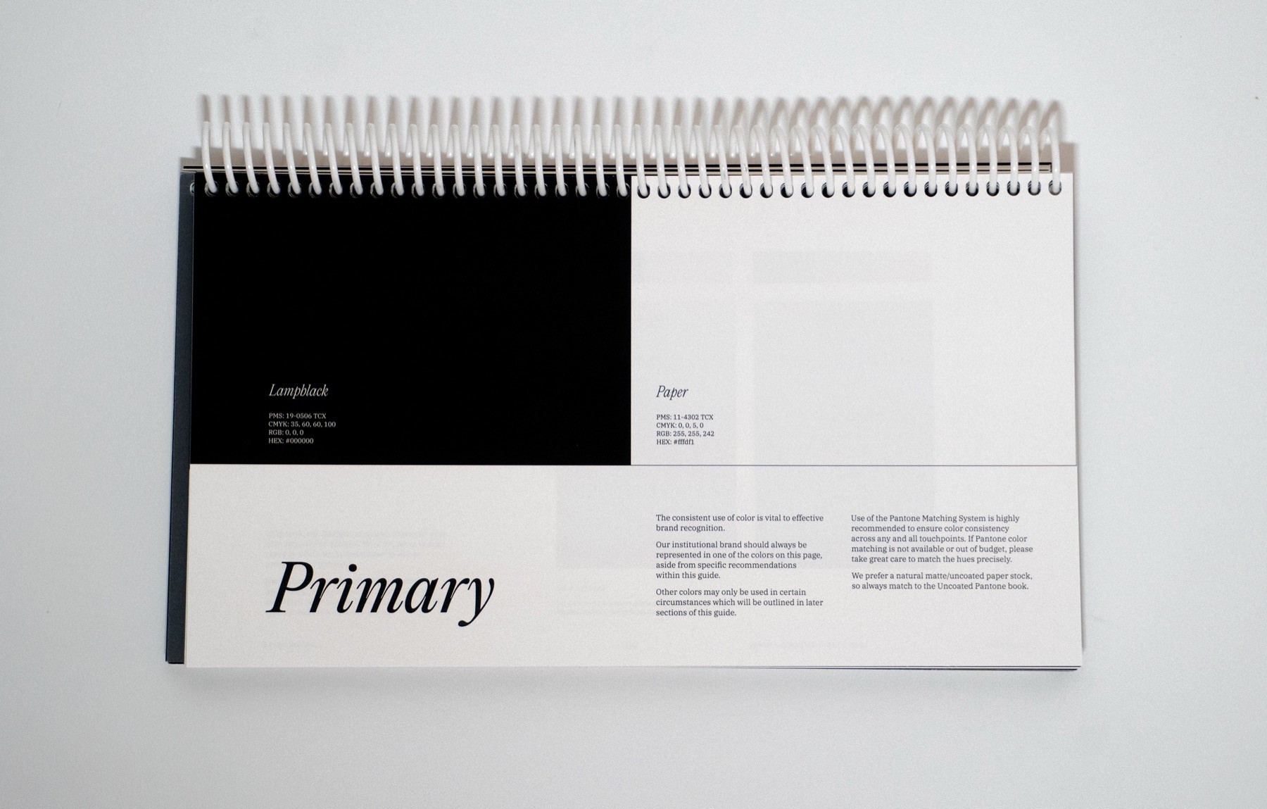 Simon & Schuster brand guidelines spread 34