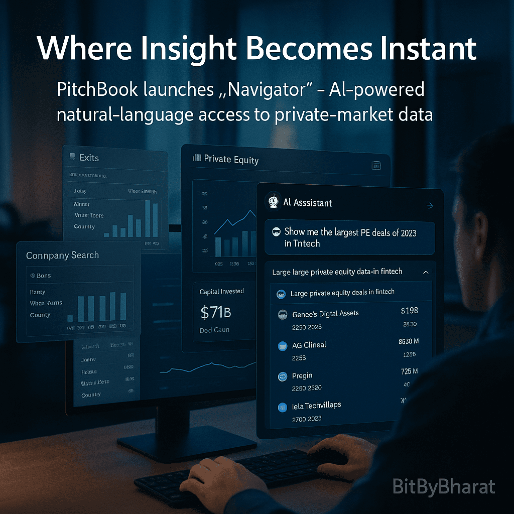 PitchBook launches “Navigator” – AI-powered natural-language access to private-market data