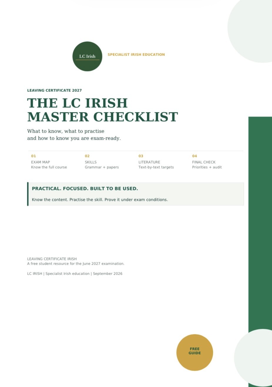 LC Irish TEG B1 Oral Guide cover