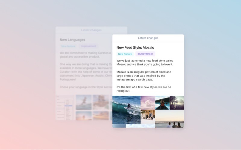 Widget Announcements