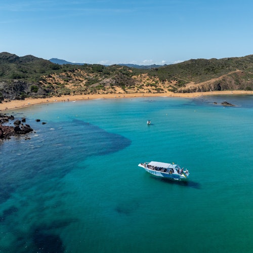 Enjoying the tranquility at Cavalleria Beach.