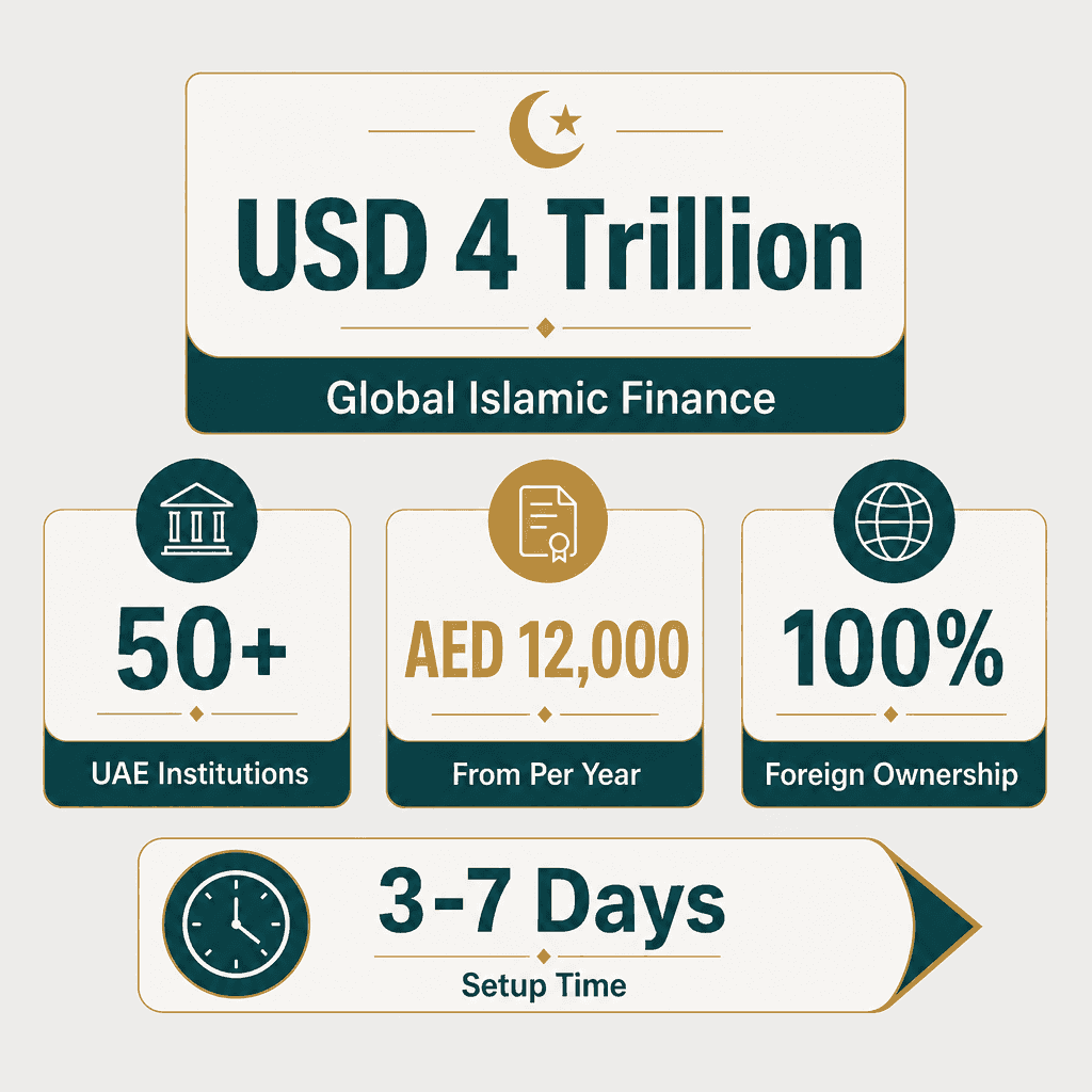 Infographic: Islamic Economics Researches & Studies Business License in Dubai