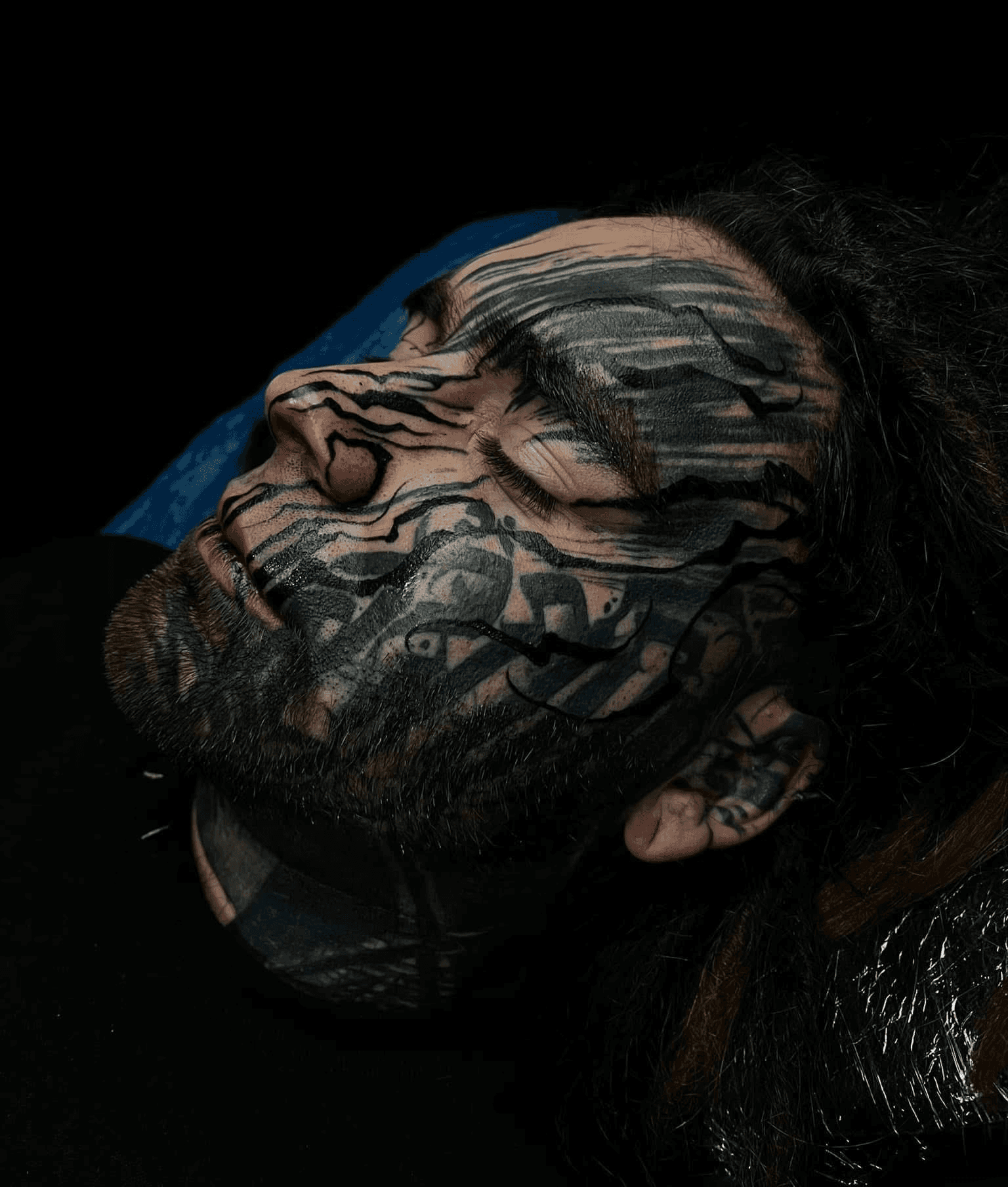 Blackout tattoo detail study