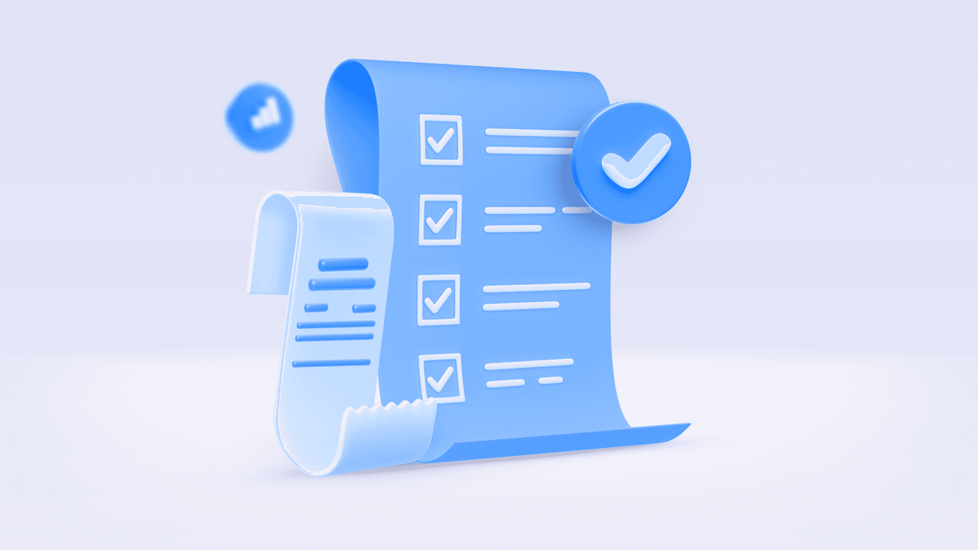 icona foglio con checklist 